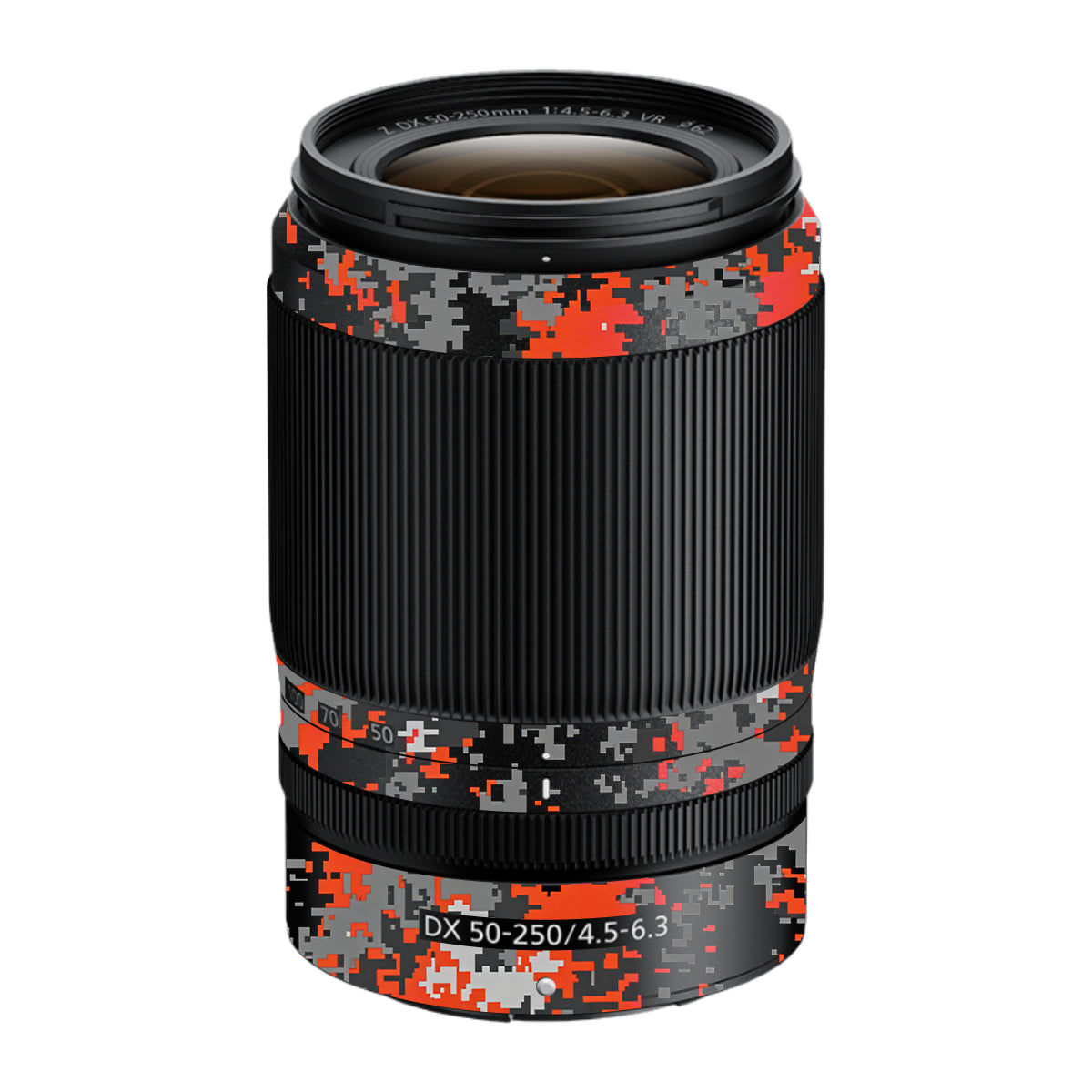 Inferno Pixel Nikon Nikkor Z DX 50-250mm F/4.5-6.3 VR Camera Lens Skin
