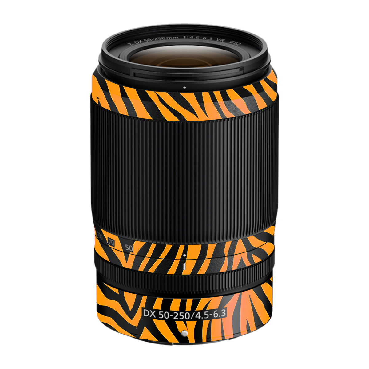 Zebra Gold Pattern Nikon Nikkor Z DX 50-250mm F/4.5-6.3 VR Camera Lens Skin