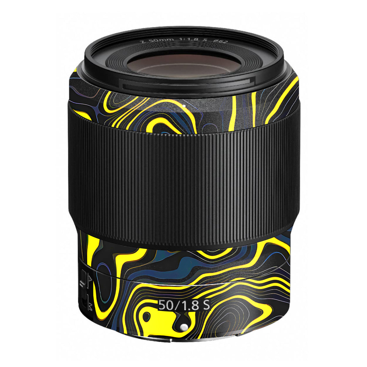 Neon Lava Contours Nikon Nikkor Z 50mm F/1.8 S Camera Lens Skin