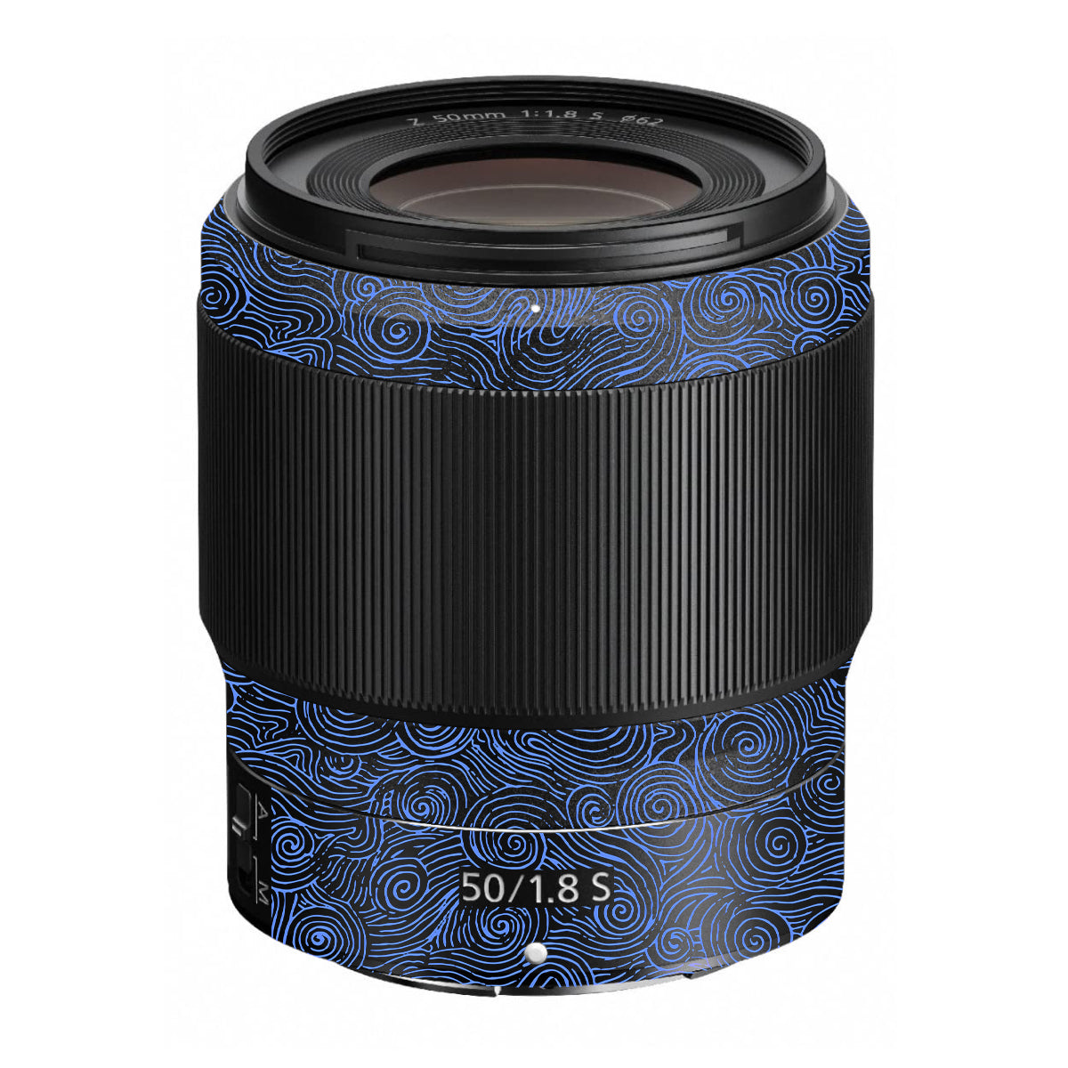 Blue Spirals Nikon Nikkor Z 50mm F/1.8 S Camera Lens Skin