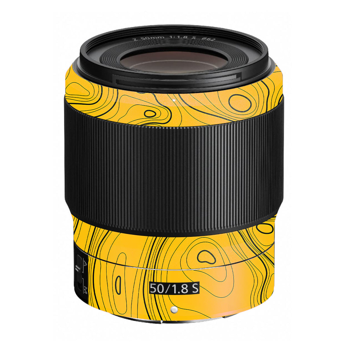 Topographic Map Pattern Nikon Nikkor Z 50mm F/1.8 S Camera Lens Skin