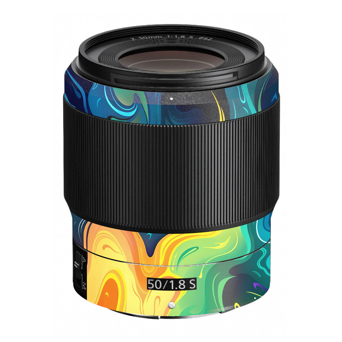 Rainbow Liquid Fusion Nikon Nikkor Z 50mm F/1.8 S Camera Lens Skin