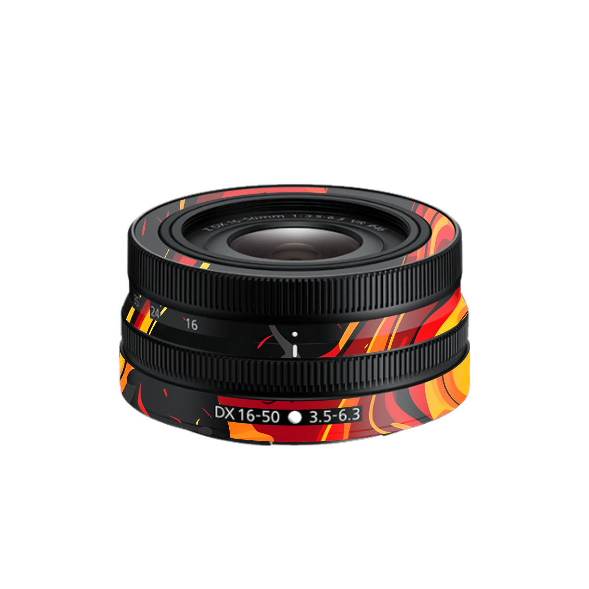 Lava Burst Nikon Nikkor Z DX 16-50mm F/3.5-6.3 VR Camera Lens Skin