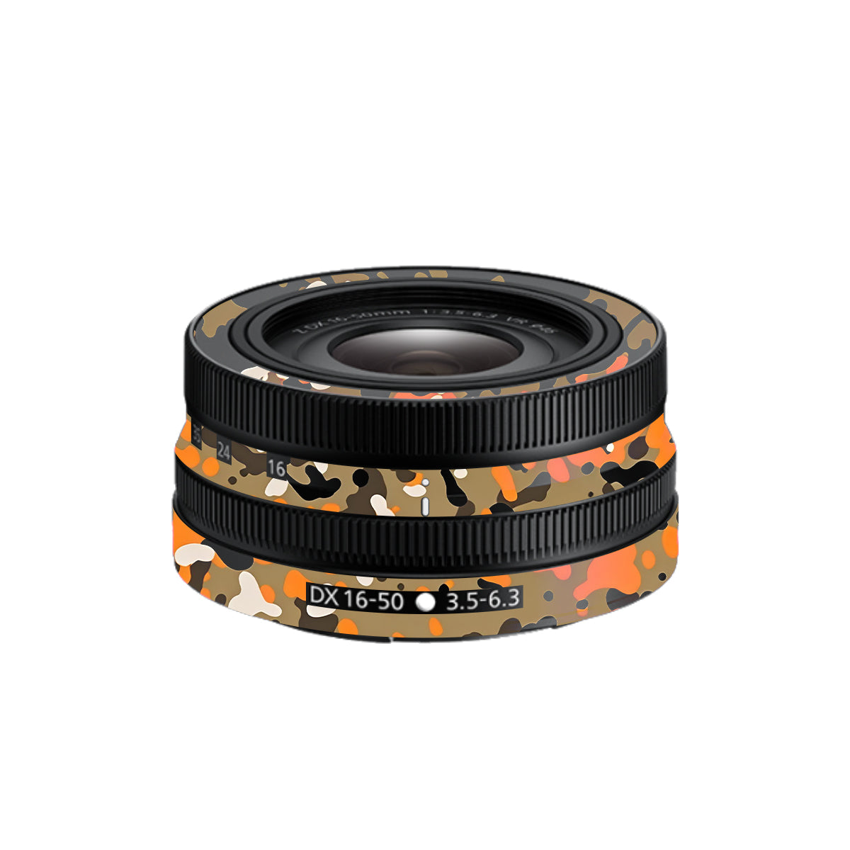 Orange Brown Spot  Nikon Nikkor Z DX 16-50mm F/3.5-6.3 VR Camera Lens Skin