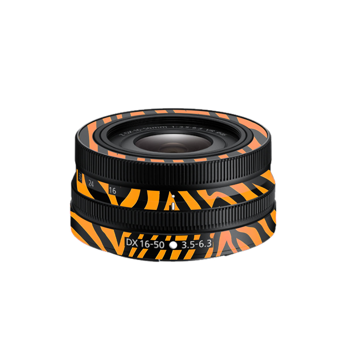 Zebra Gold Pattern Nikon Nikkor Z DX 16-50mm F/3.5-6.3 VR Camera Lens Skin