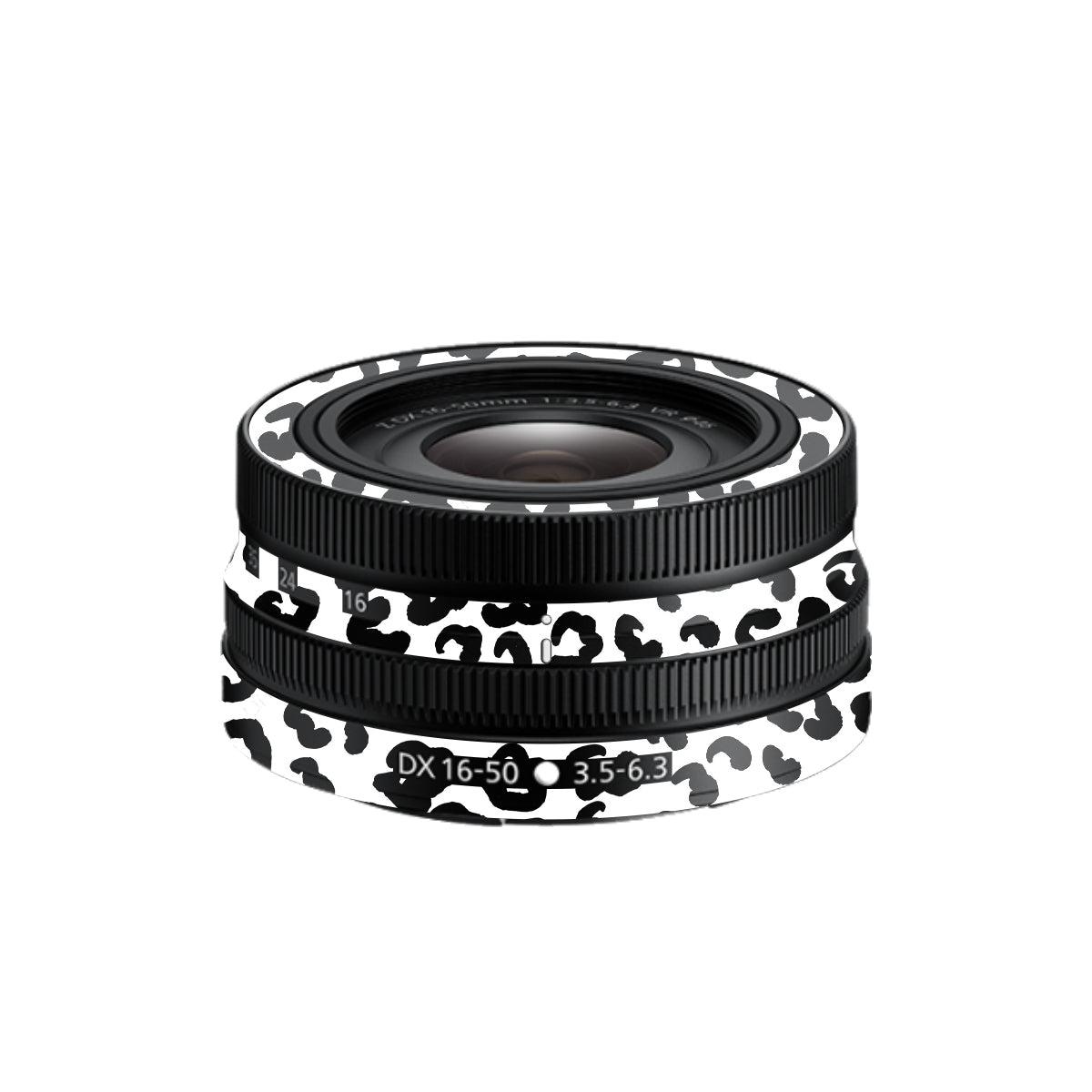 White Leopard Nikon Nikkor Z DX 16-50mm F/3.5-6.3 VR Camera Lens Skin