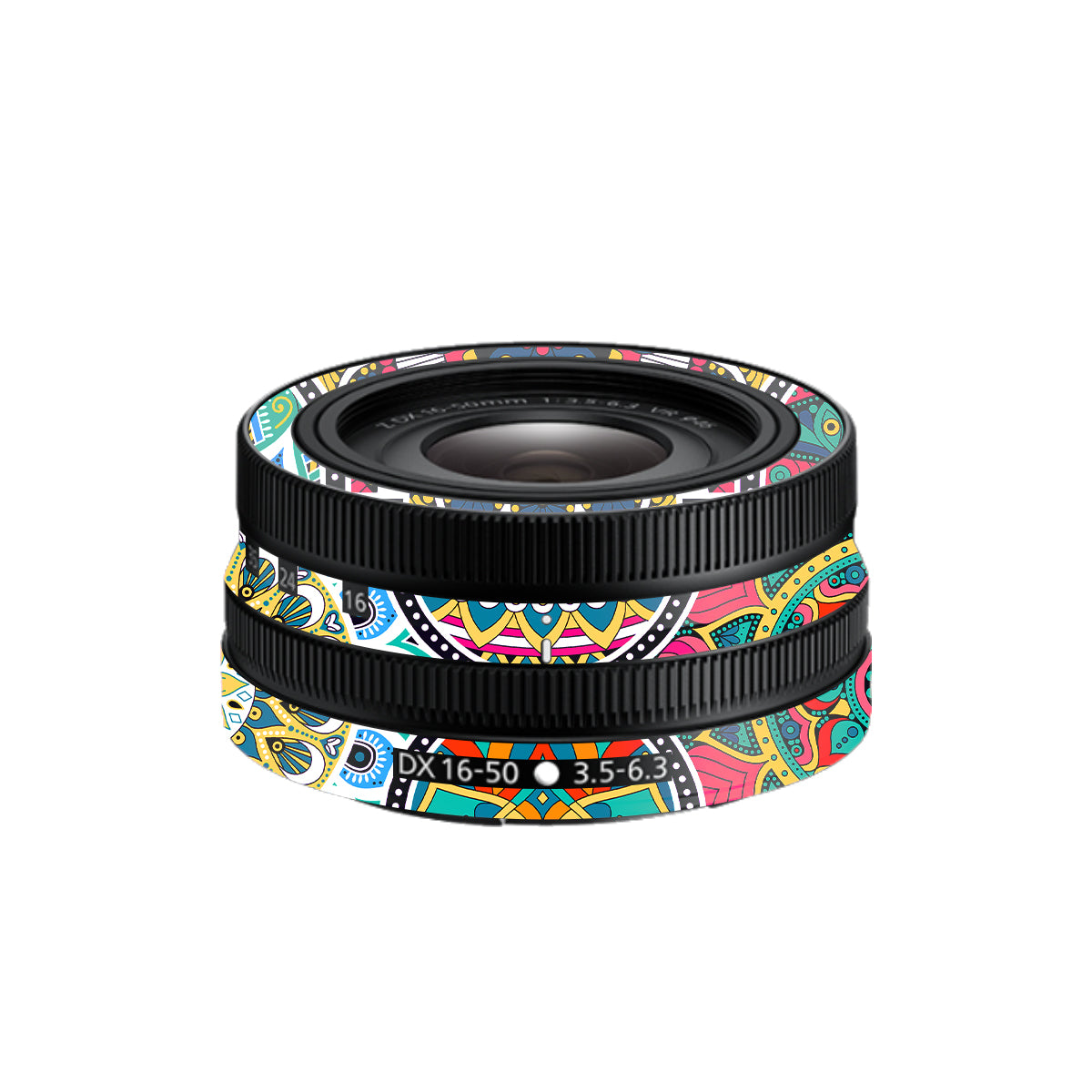 Boho Mandala Tile Pattern Nikon Nikkor Z DX 16-50mm F/3.5-6.3 VR Camera Lens Skin