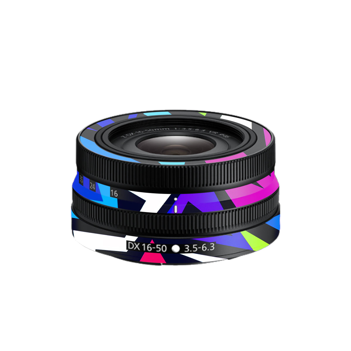 Bold Geometric Pop Nikon Nikkor Z DX 16-50mm F/3.5-6.3 VR Camera Lens Skin