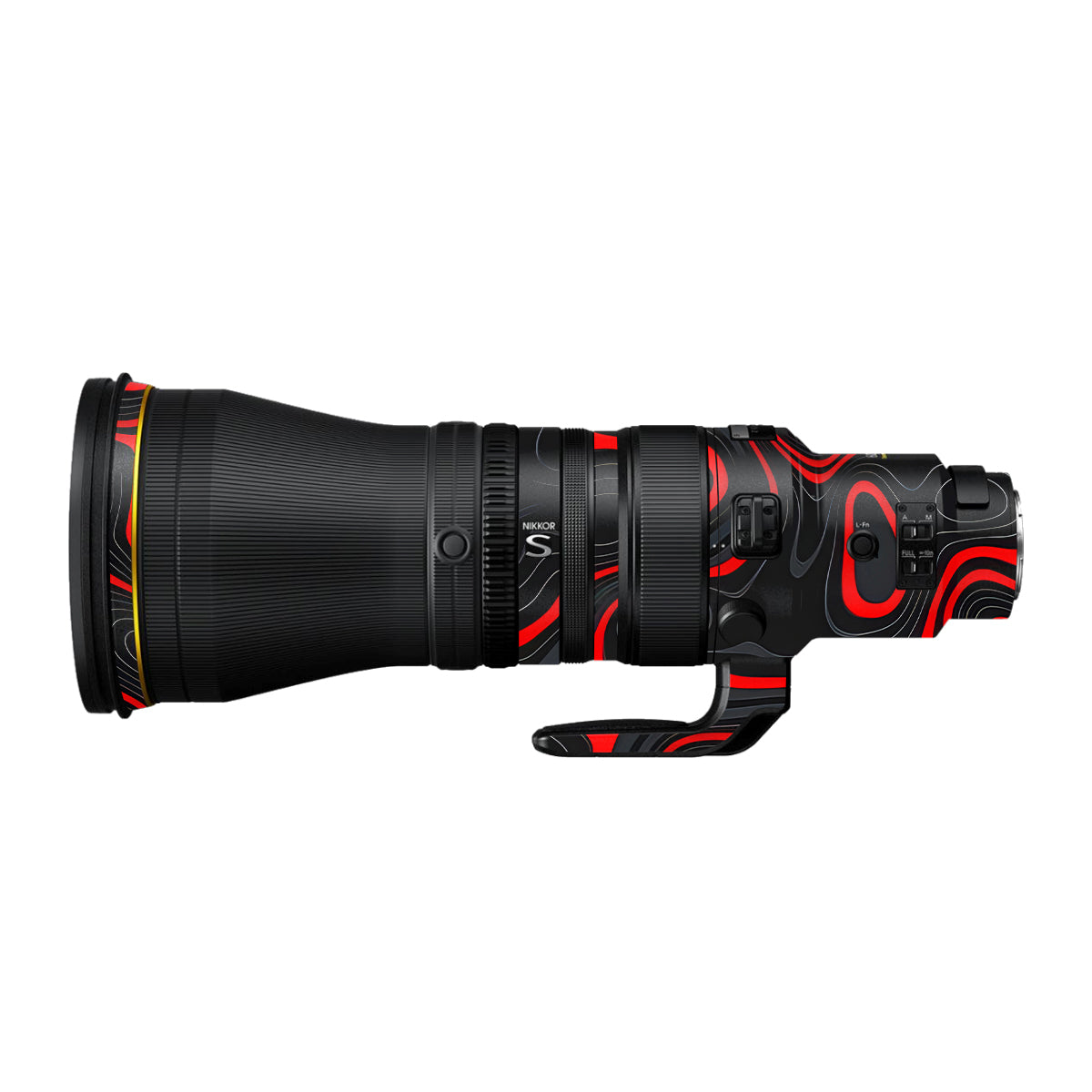 Crimson Waves Nikon Nikkor Z 600mm F/4 TC VR S Camera Lens Skin