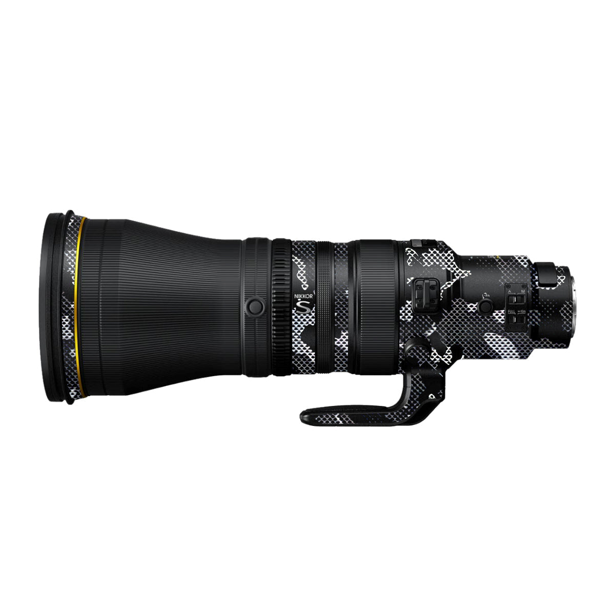 Stealth Grey Camo Nikon Nikkor Z 600mm F/4 TC VR S Camera Lens Skin