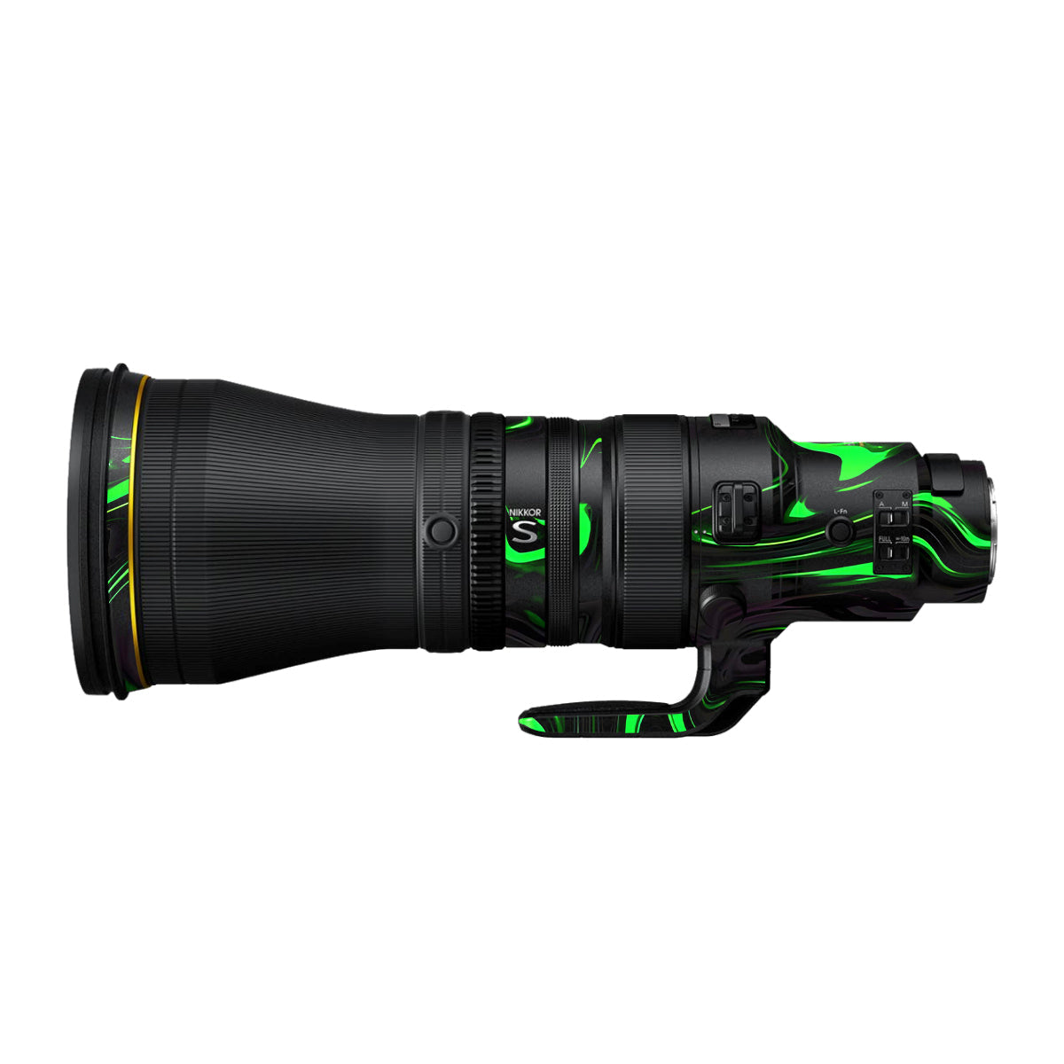 Green Liquid Pattern Nikon Nikkor Z 600mm F/4 TC VR S Camera Lens Skin