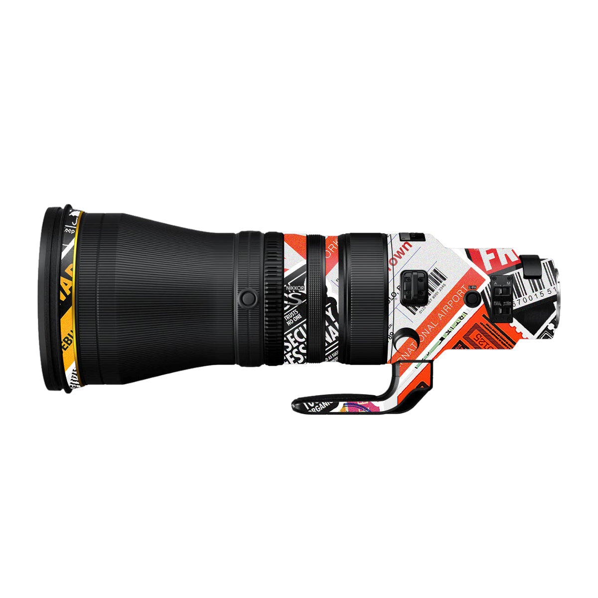 Tech Aesthetic Sticker Collage Nikon Nikkor Z 600mm F/4 TC VR S Camera Lens Skin