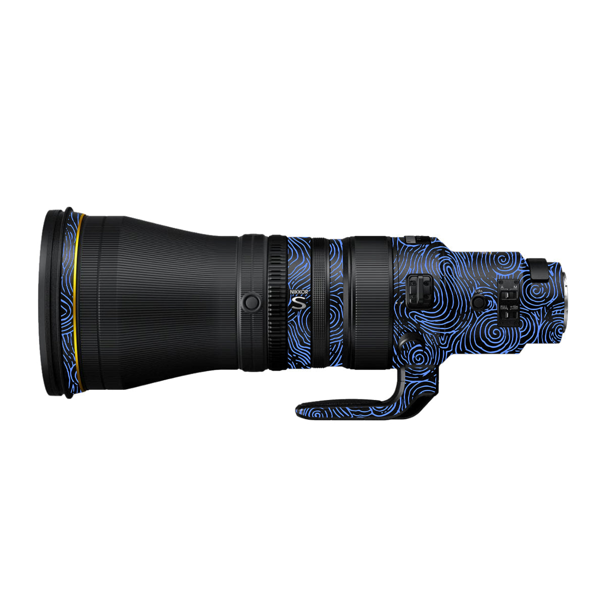 Blue Spirals Nikon Nikkor Z 600mm F/4 TC VR S Camera Lens Skin