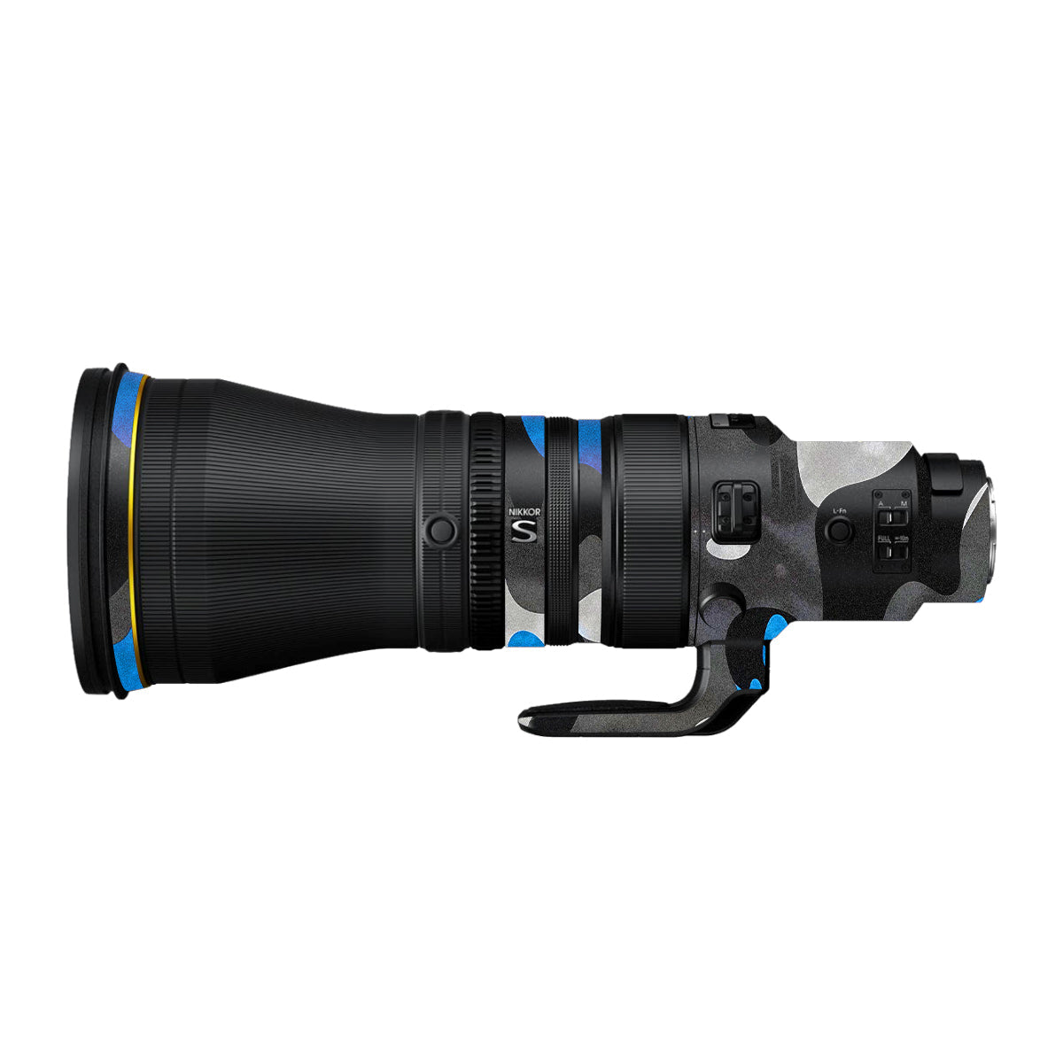 Blue Grey Camo Nikon Nikkor Z 600mm F/4 TC VR S Camera Lens Skin