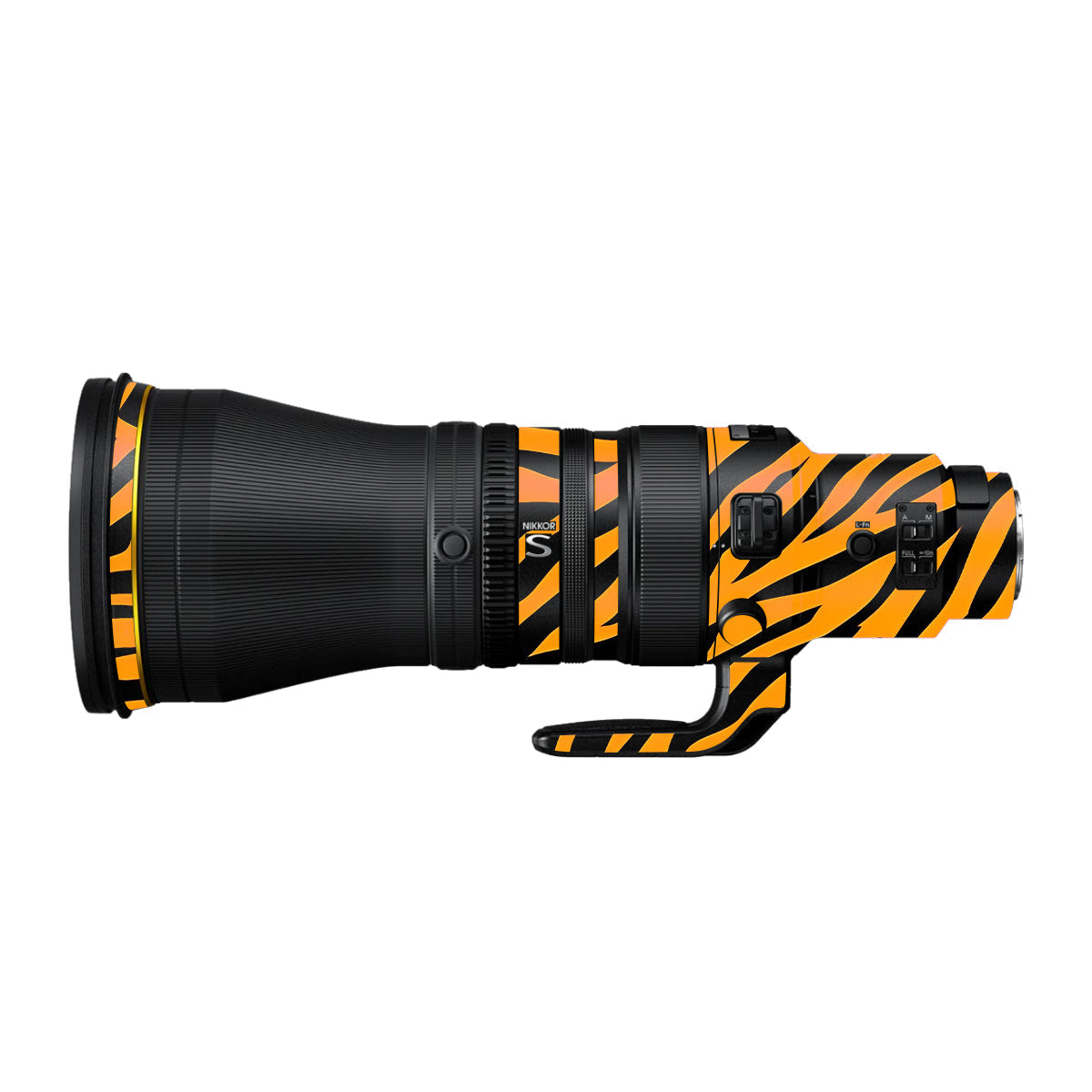 Zebra Gold Pattern Nikon Nikkor Z 600mm F/4 TC VR S Camera Lens Skin
