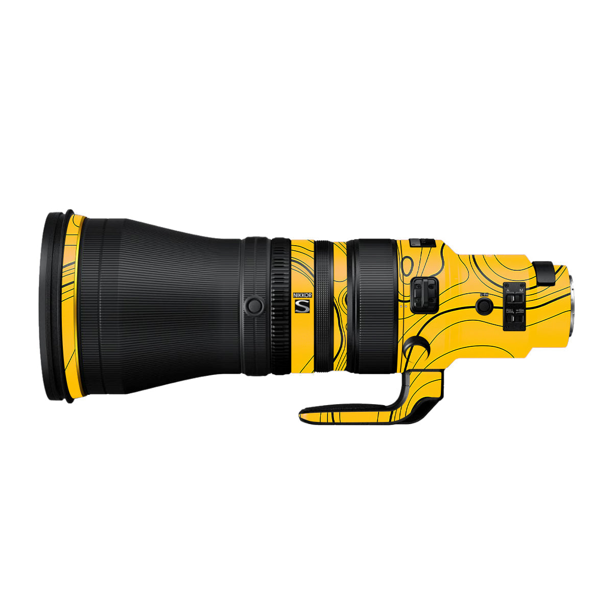 Topographic Map Pattern Nikon Nikkor Z 600mm F/4 TC VR S Camera Lens Skin