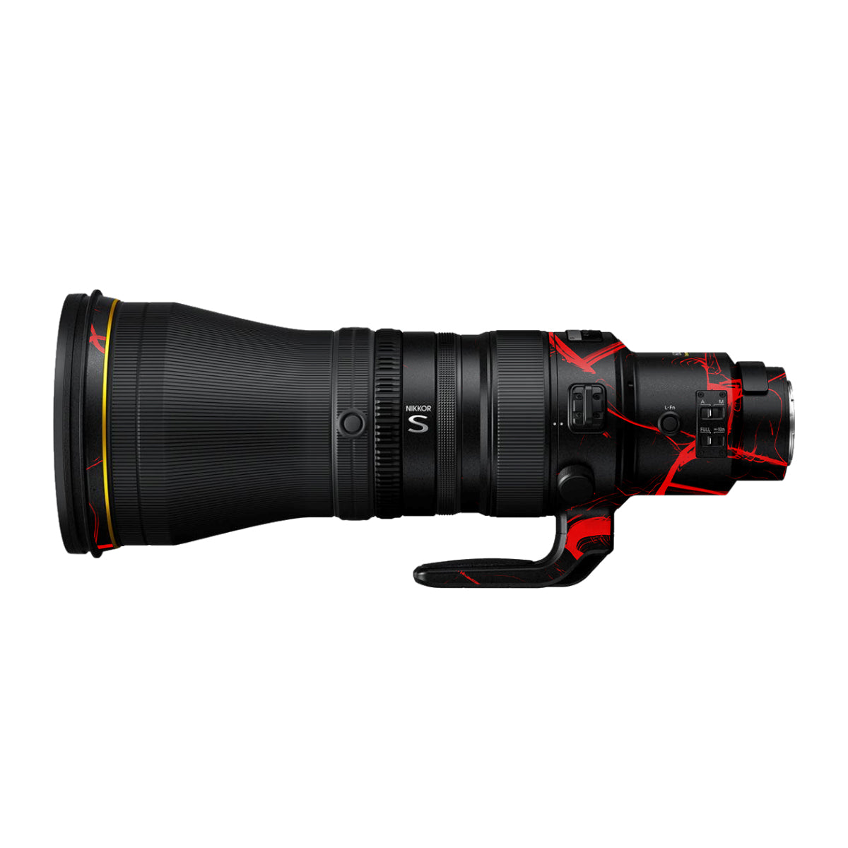 Red Neural Grid Nikon Nikkor Z 600mm F/4 TC VR S Camera Lens Skin
