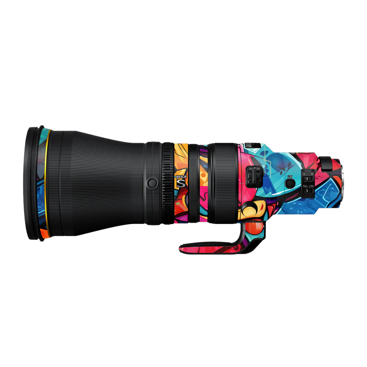 Urban Graffiti Explosion Nikon Nikkor Z 600mm F/4 TC VR S Camera Lens Skin