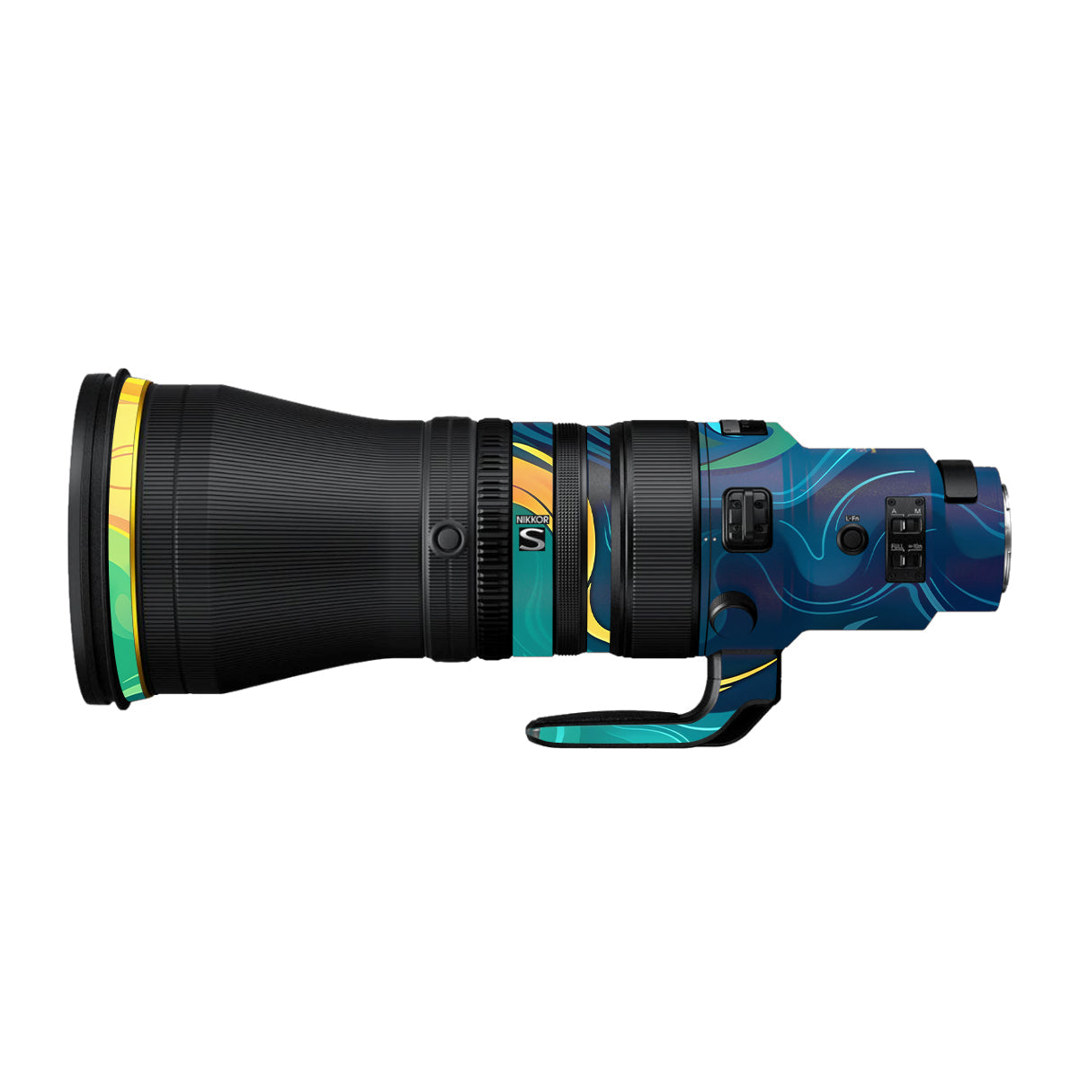 Rainbow Liquid Fusion Nikon Nikkor Z 600mm F/4 TC VR S Camera Lens Skin