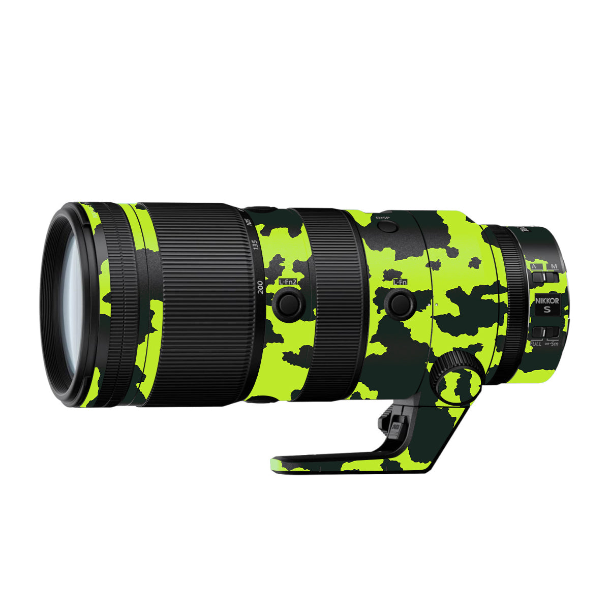 Neon Green Splatter Nikon Nikkor Z 70-200mm F/2.8 Camera Lens Skin