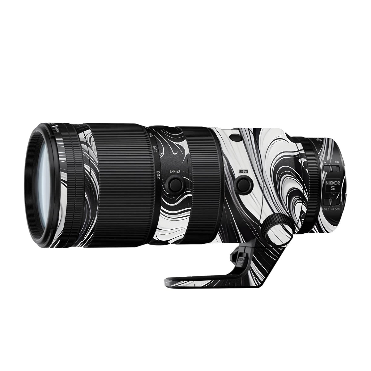Black and White Marble Nikon Nikkor Z 70-200mm F/2.8 Camera Lens Skin
