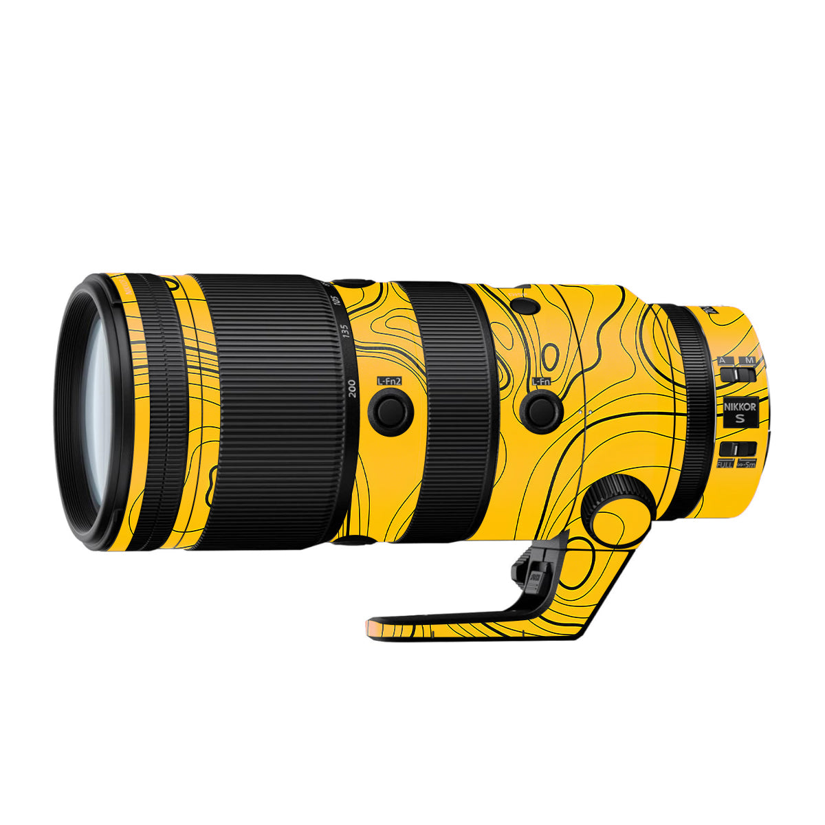Topographic Map Pattern Nikon Nikkor Z 70-200mm F/2.8 Camera Lens Skin