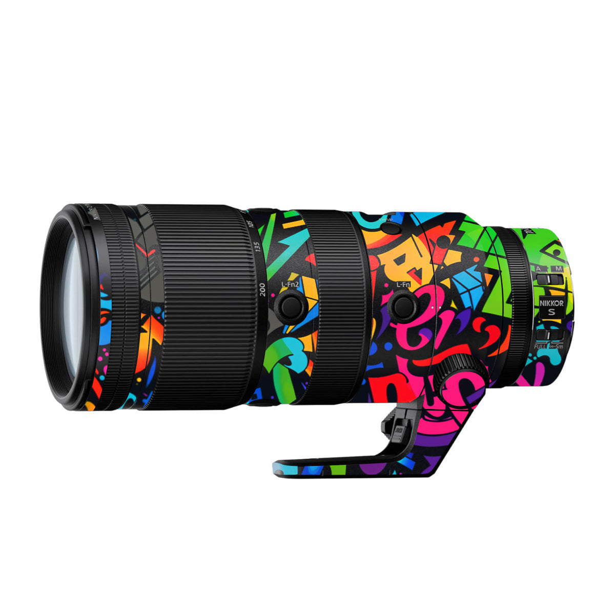 Colorful Urban Street Art Lettering Nikon Nikkor Z 70-200mm F/2.8 Camera Lens Skin