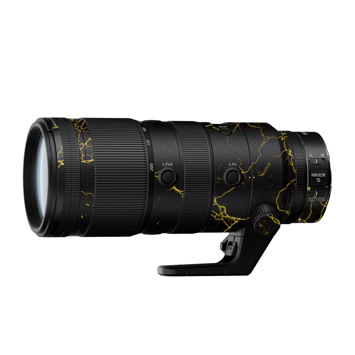 Electric Gold Veins Nikon Nikkor Z 70-200mm F/2.8 Camera Lens Skin