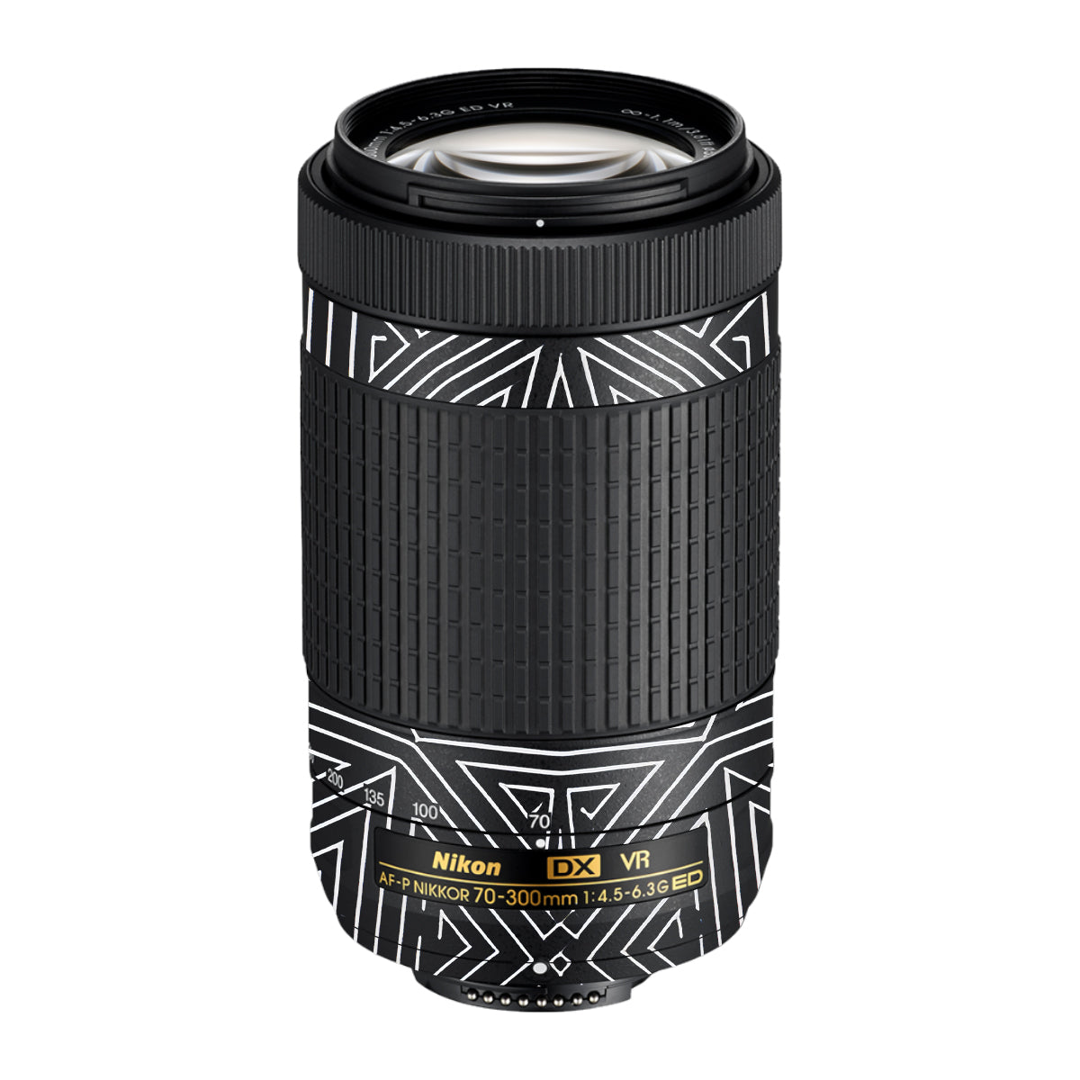Geometric Pattern Nikon AF-P Nikkor 70-300mm F/4.5-6.3G ED VR Camera Lens Skin
