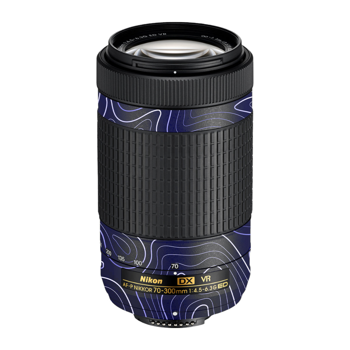 Deep Blue Contour Nikon AF-P Nikkor 70-300mm F/4.5-6.3G ED VR Camera Lens Skin