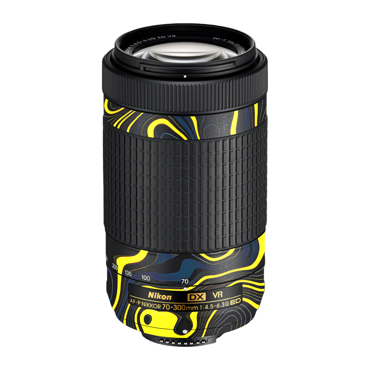Neon Lava Contours Nikon AF-P Nikkor 70-300mm F/4.5-6.3G ED VR Camera Lens Skin