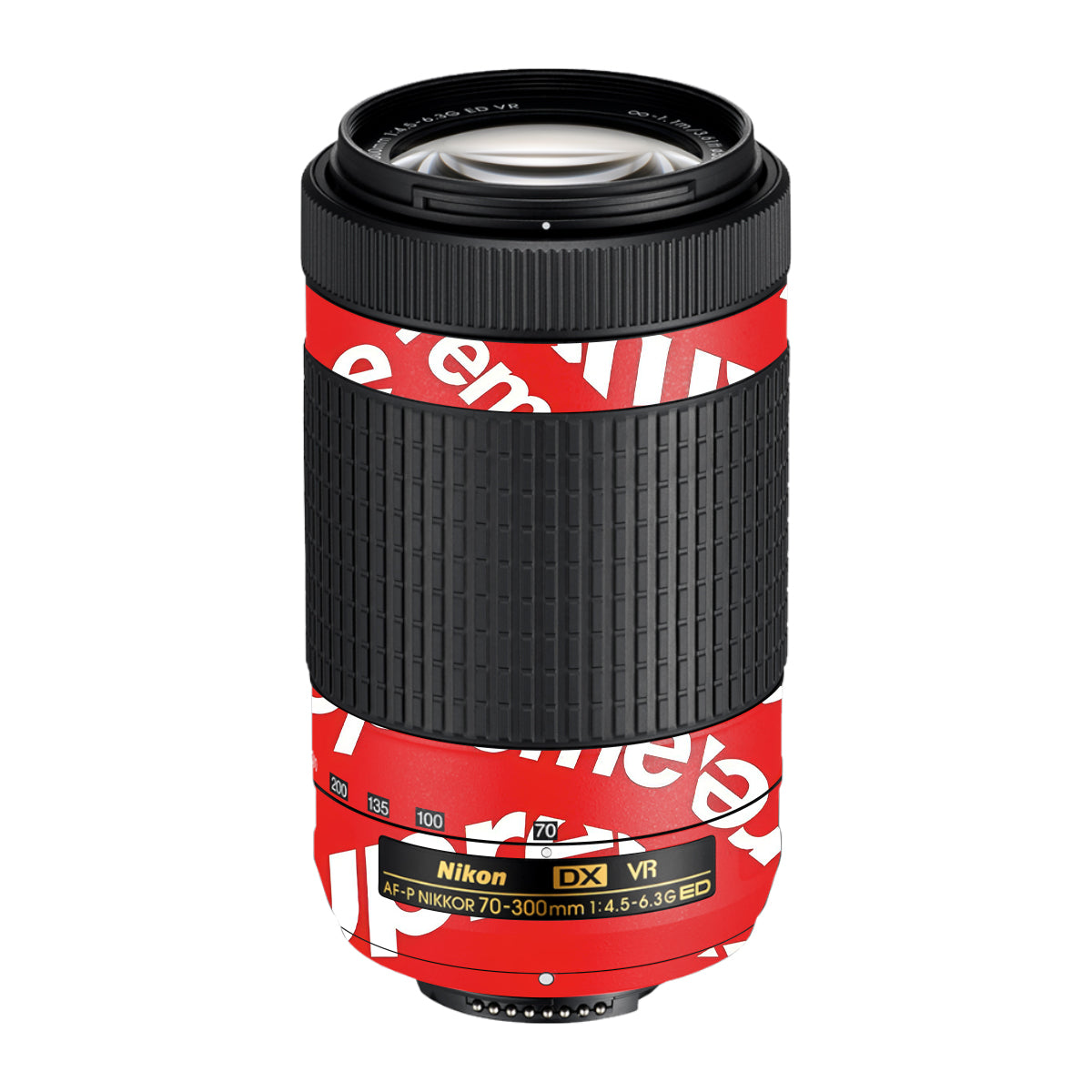 Supreme Red Nikon AF-P Nikkor 70-300mm F/4.5-6.3G ED VR Camera Lens Skin