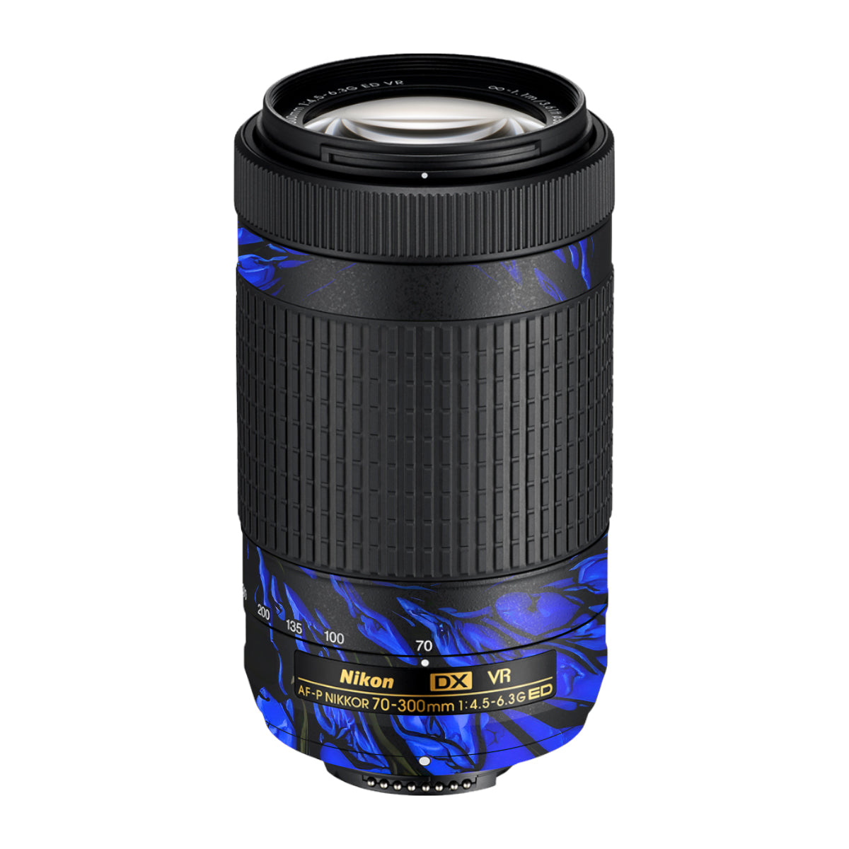 Venom Blue Nikon AF-P Nikkor 70-300mm F/4.5-6.3G ED VR Camera Lens Skin