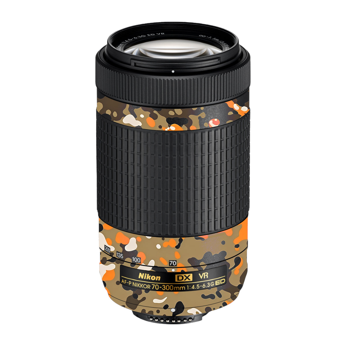 Orange Brown Spot  Nikon AF-P Nikkor 70-300mm F/4.5-6.3G ED VR Camera Lens Skin