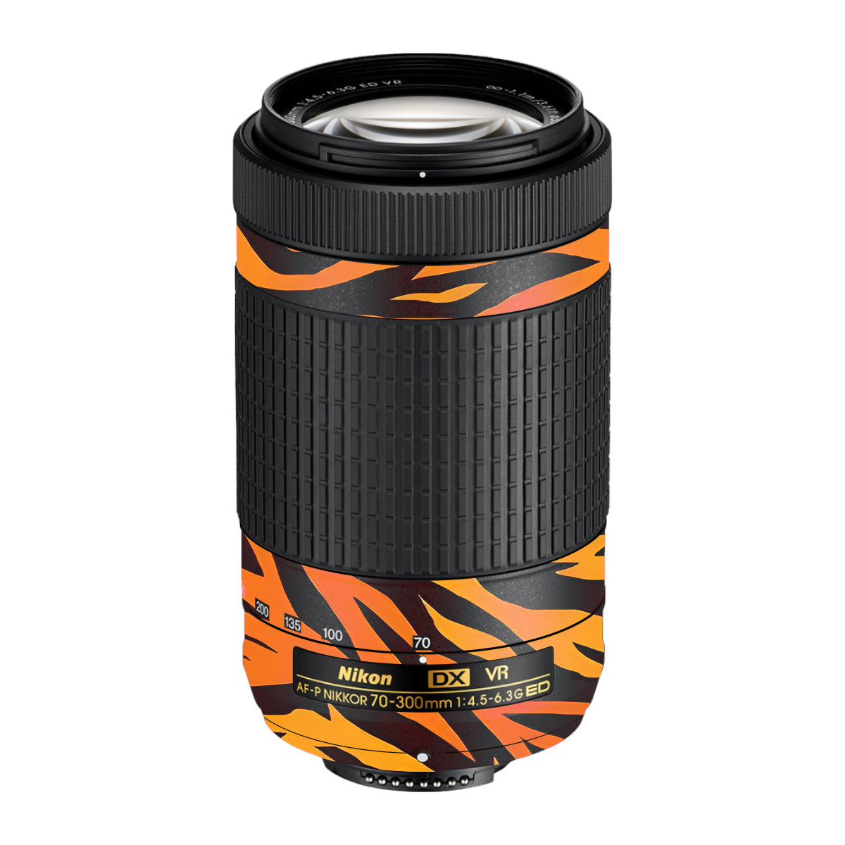 Wild Tiger Stripes Nikon AF-P Nikkor 70-300mm F/4.5-6.3G ED VR Camera Lens Skin