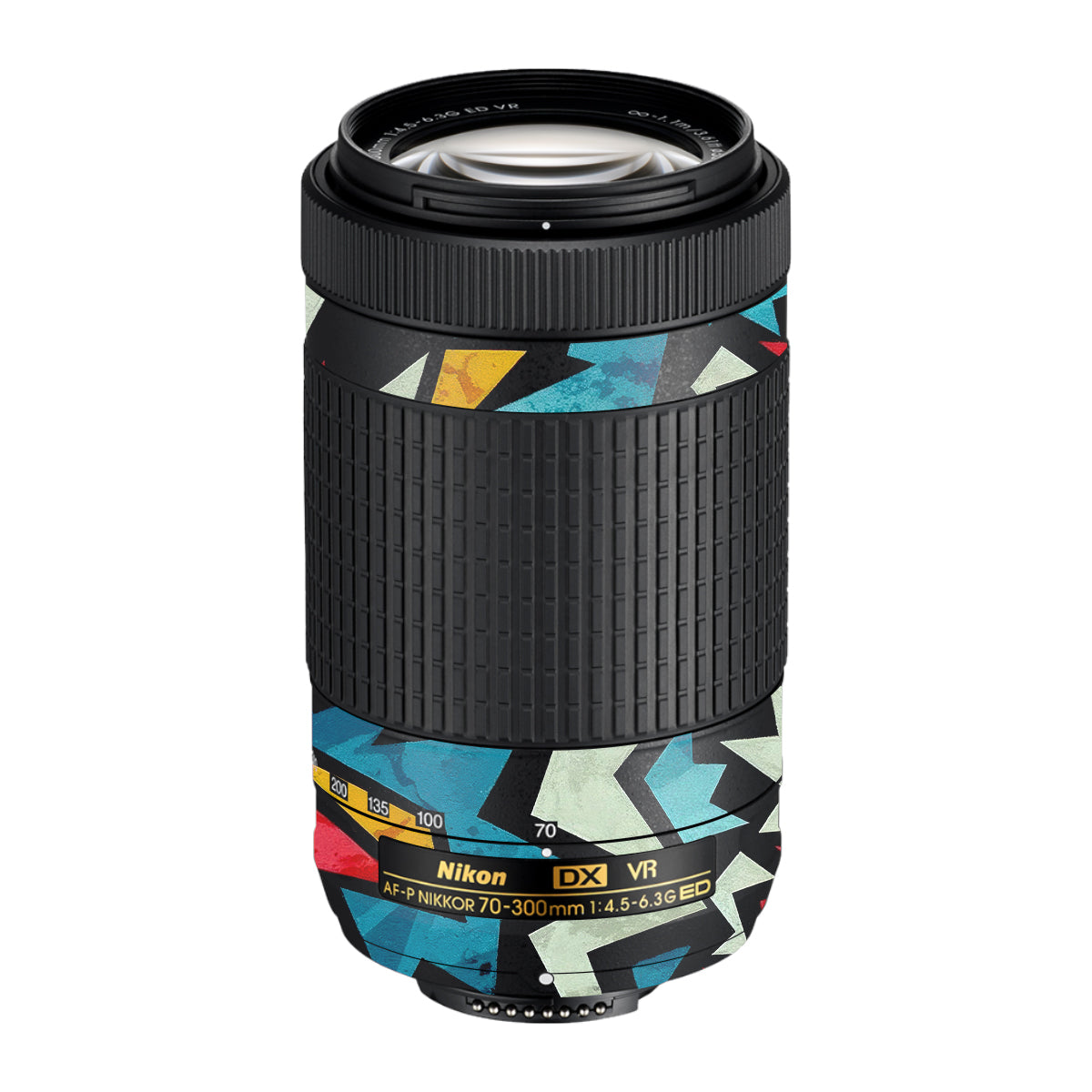 Pop Art Lightning Nikon AF-P Nikkor 70-300mm F/4.5-6.3G ED VR Camera Lens Skin