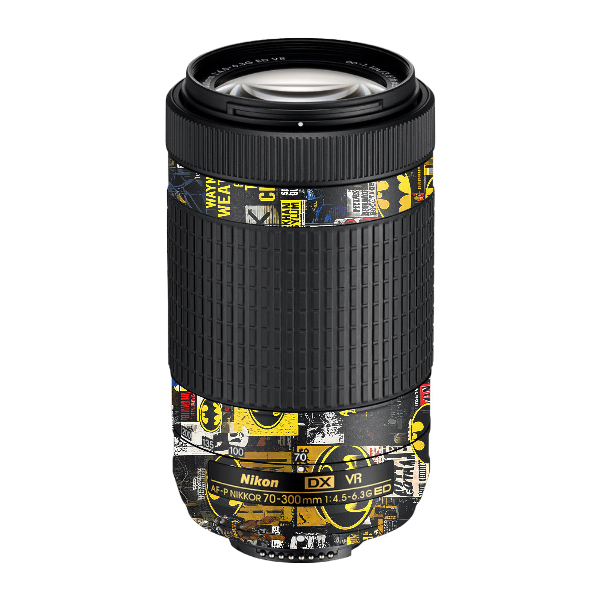 Batman Collage Nikon AF-P Nikkor 70-300mm F/4.5-6.3G ED VR Camera Lens Skin