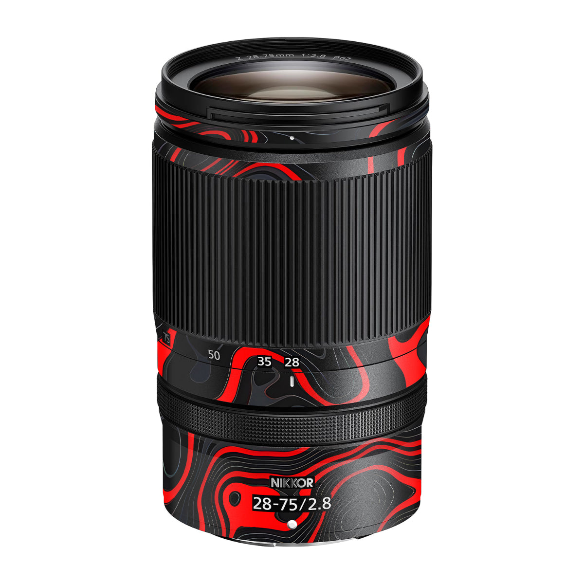 Crimson Waves Nikon Nikkor Z 28-75mm F/2.8 Camera Lens Skin