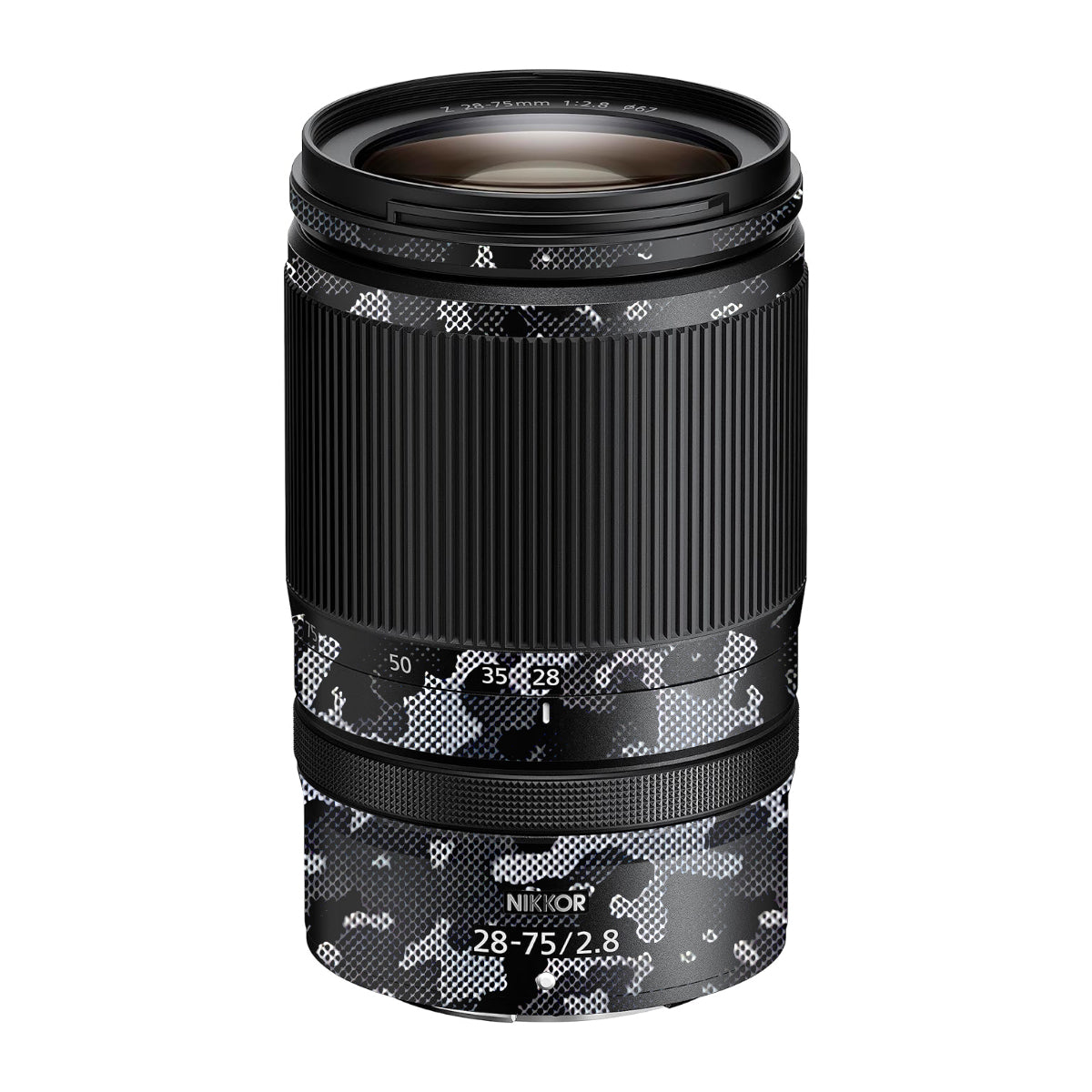 Stealth Grey Camo Nikon Nikkor Z 28-75mm F/2.8 Camera Lens Skin