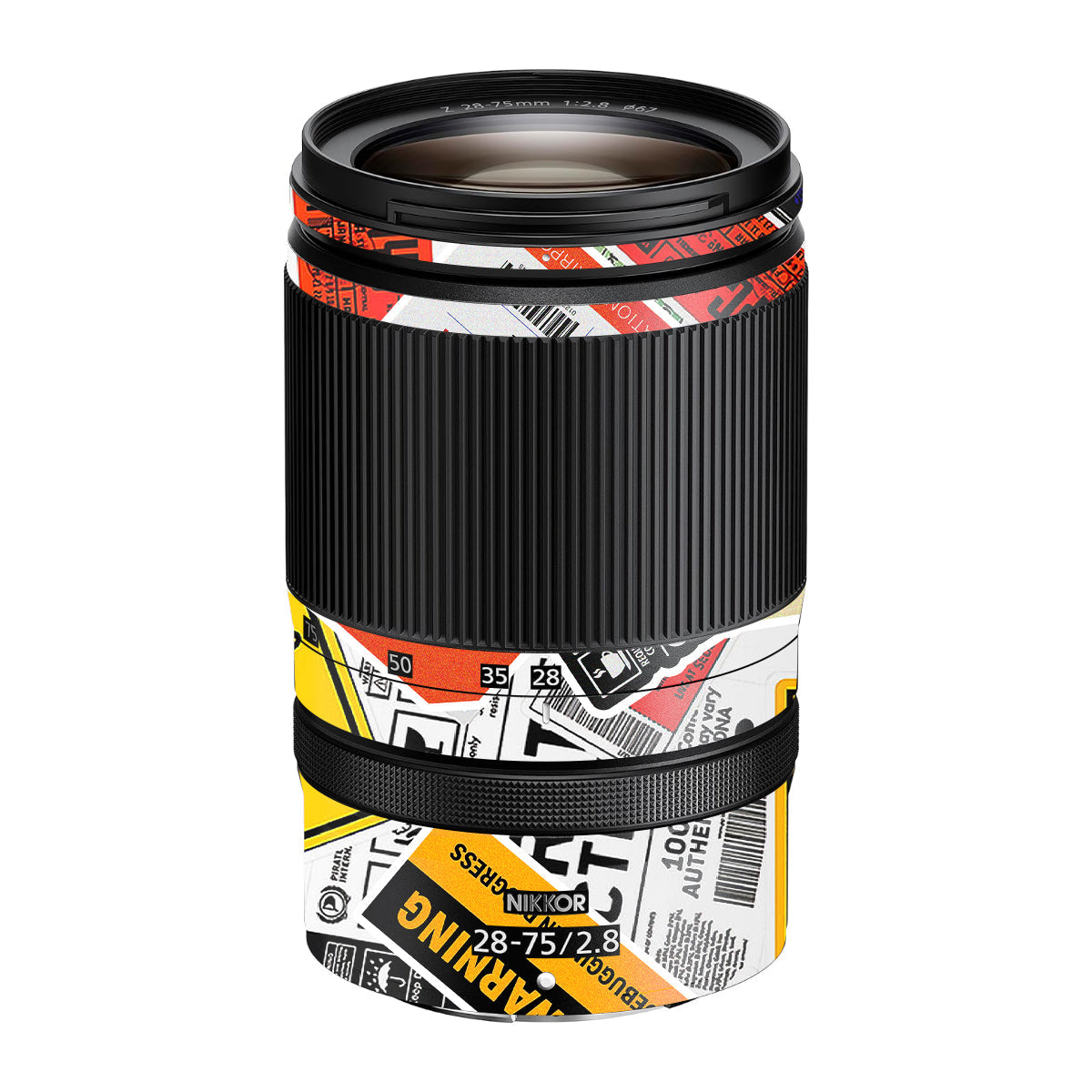 Tech Aesthetic Sticker Collage Nikon Nikkor Z 28-75mm F/2.8 Camera Lens Skin