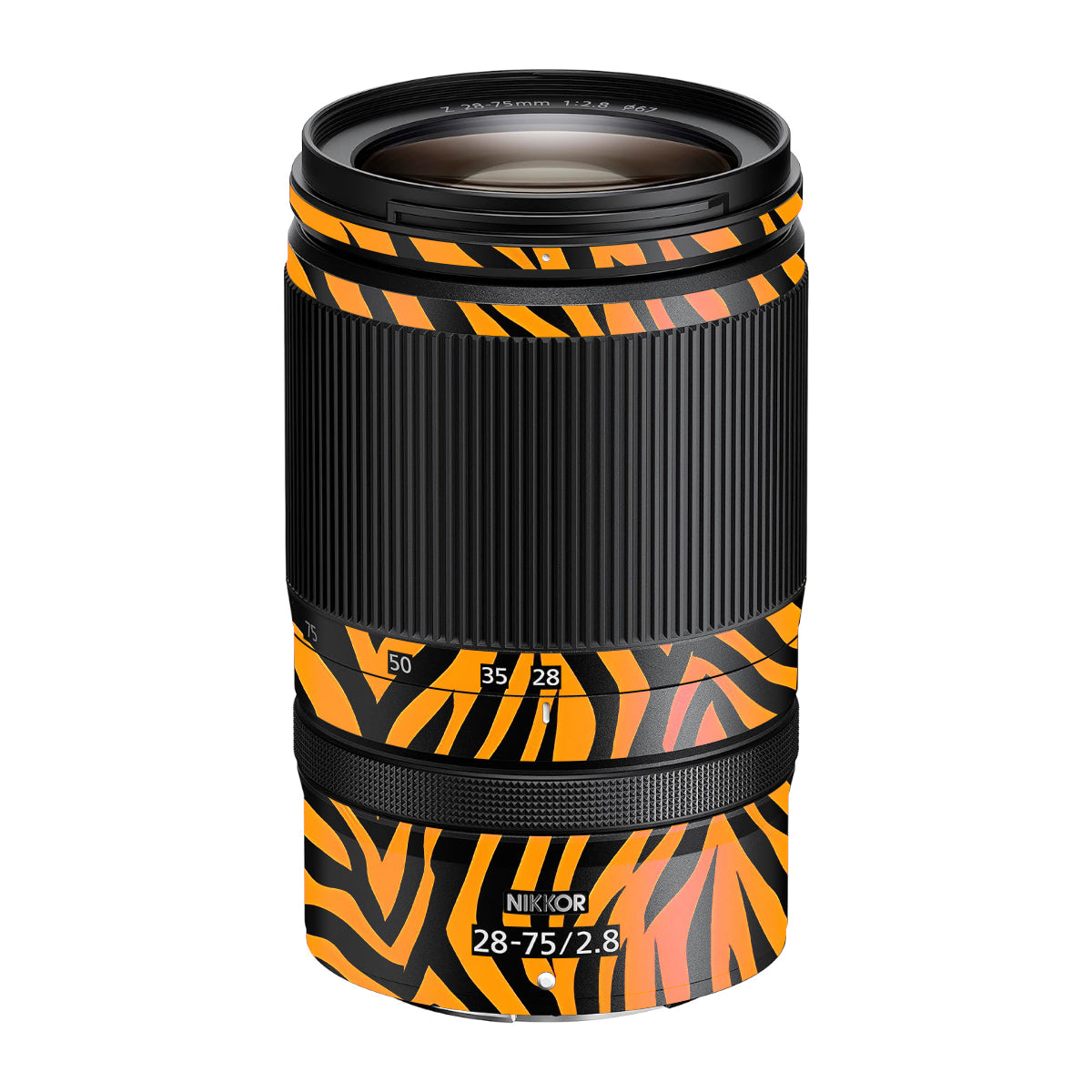 Zebra Gold Pattern Nikon Nikkor Z 28-75mm F/2.8 Camera Lens Skin