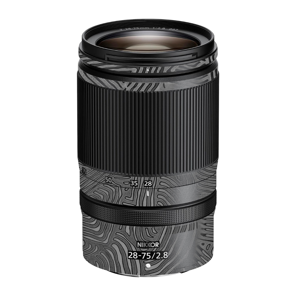 Monochrome Line Maze Nikon Nikkor Z 28-75mm F/2.8 Camera Lens Skin