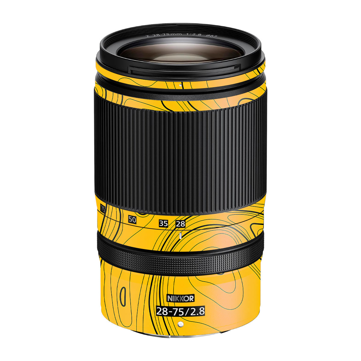 Topographic Map Pattern Nikon Nikkor Z 28-75mm F/2.8 Camera Lens Skin