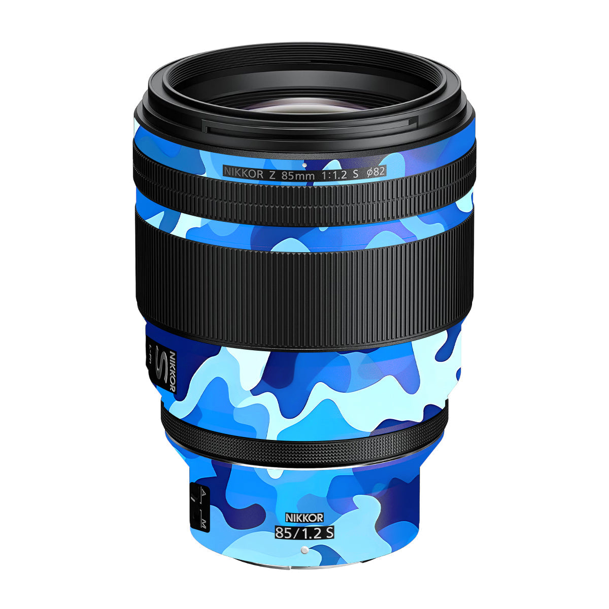 Arctic Blue Camo Pattern Nikon Nikkor Z 85mm F/1.2 S Camera Lens Skin