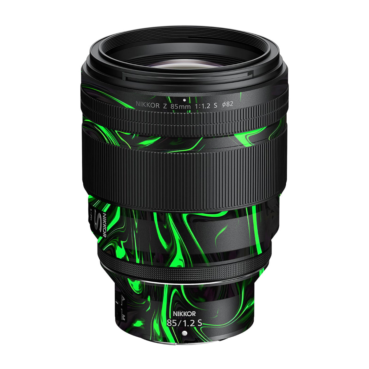 Green Liquid Pattern Nikon Nikkor Z 85mm F/1.2 S Camera Lens Skin