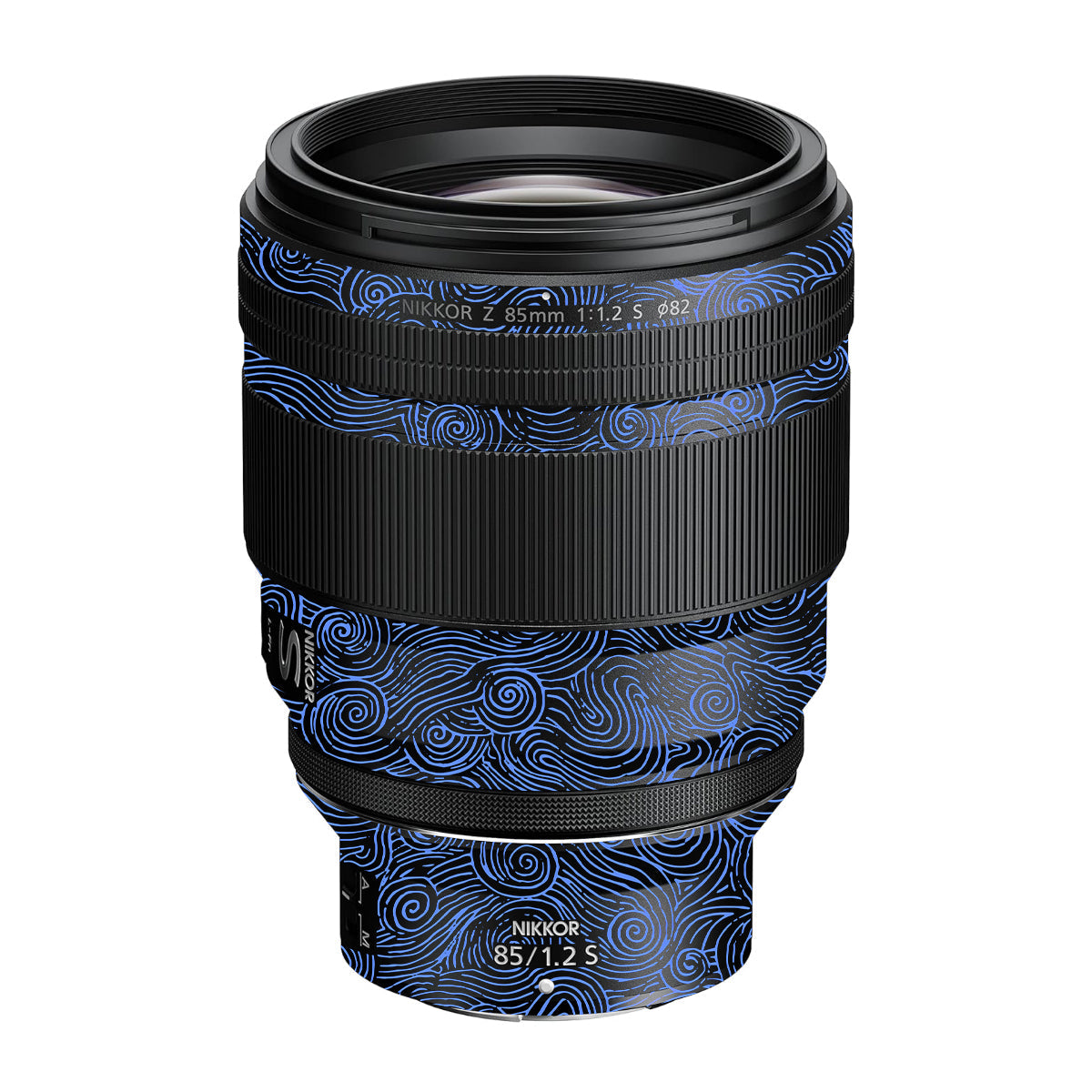 Blue Spirals Nikon Nikkor Z 85mm F/1.2 S Camera Lens Skin