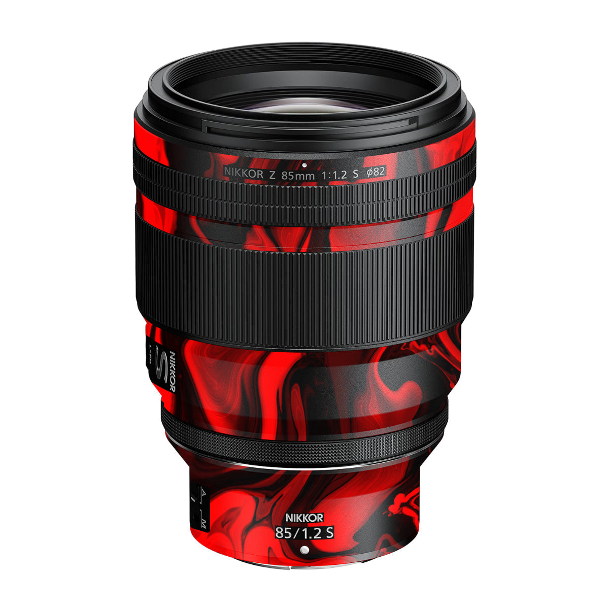 Red Lava Flow Nikon Nikkor Z 85mm F/1.2 S Camera Lens Skin