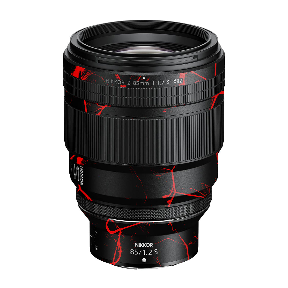 Red Neural Grid Nikon Nikkor Z 85mm F/1.2 S Camera Lens Skin
