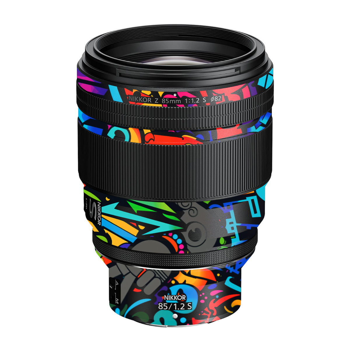 Colorful Urban Street Art Lettering Nikon Nikkor Z 85mm F/1.2 S Camera Lens Skin