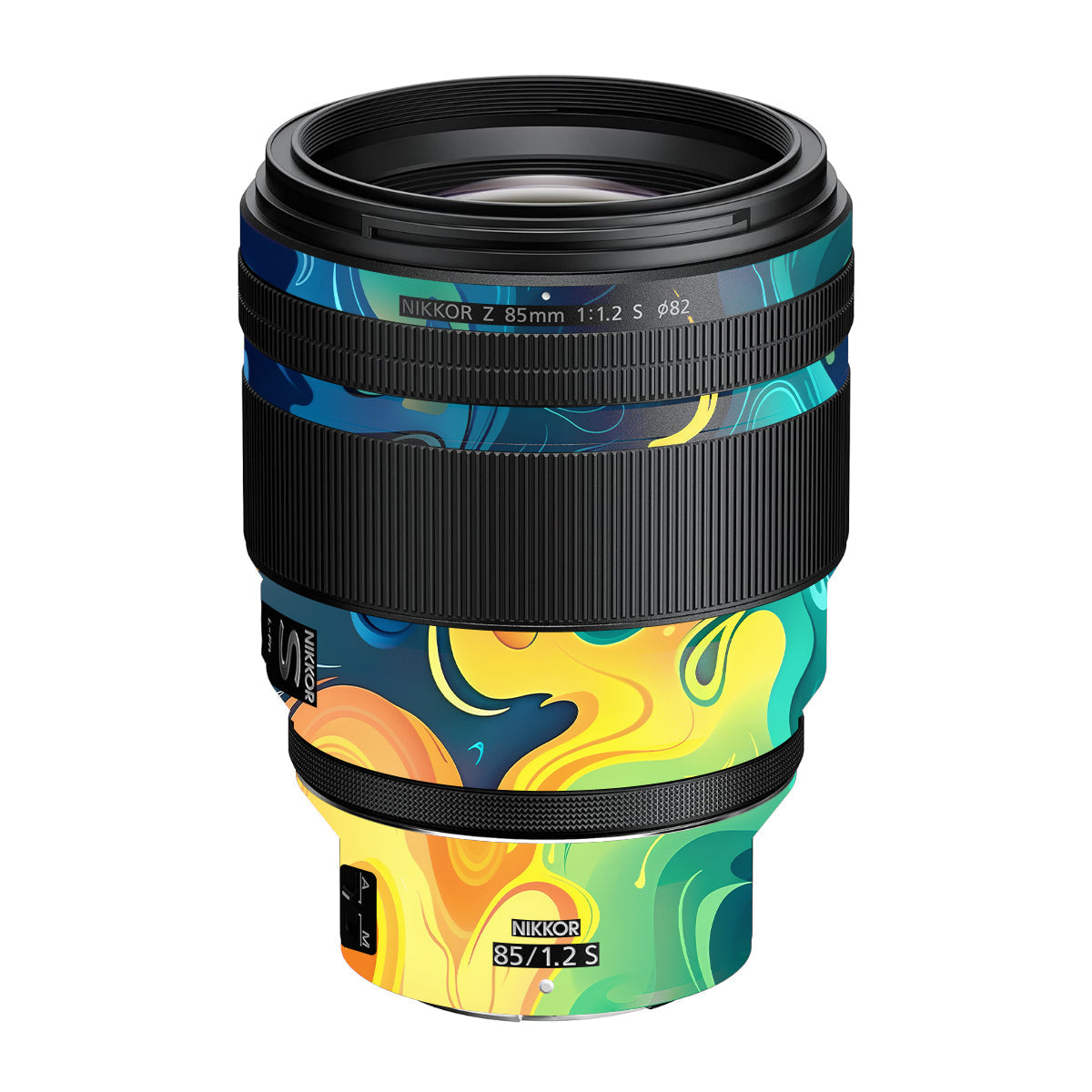 Rainbow Liquid Fusion Nikon Nikkor Z 85mm F/1.2 S Camera Lens Skin